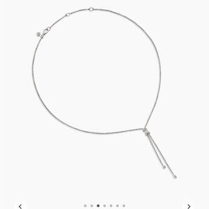 David Yurman Petite X Lariat Necklace
Sterling Silver with Diamonds